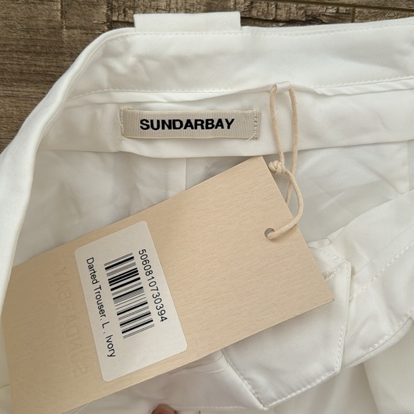 SUNDARBAY DARTED TROUSER IVORY - Picture 7 of 11